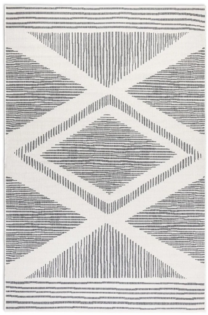 Dywan zewnętrzny dwustronny Gemini szaro-kremowy 120 cm x 170 cm