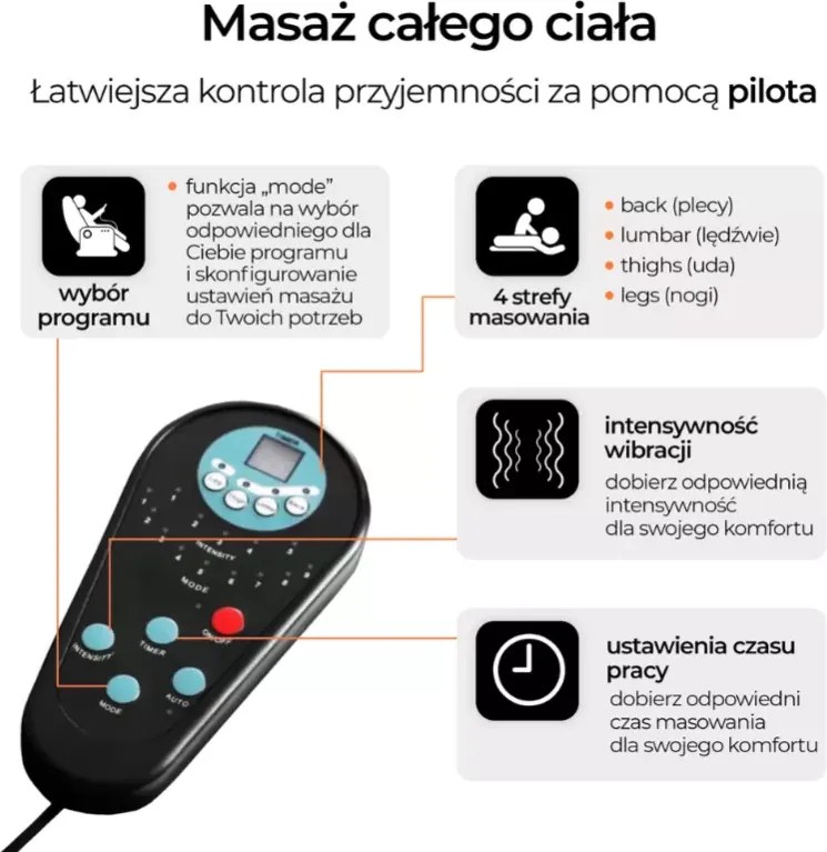 Fotel masujący Seva – nowoczesny rozkładany fotel relaksacyjny w kolorze beżowym