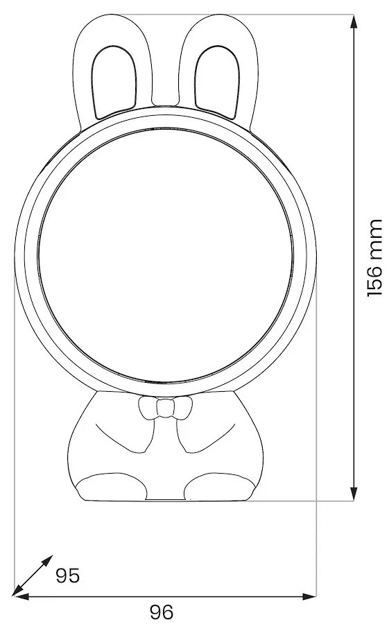 Lampka dziecięca projektor KOSMONAUTA