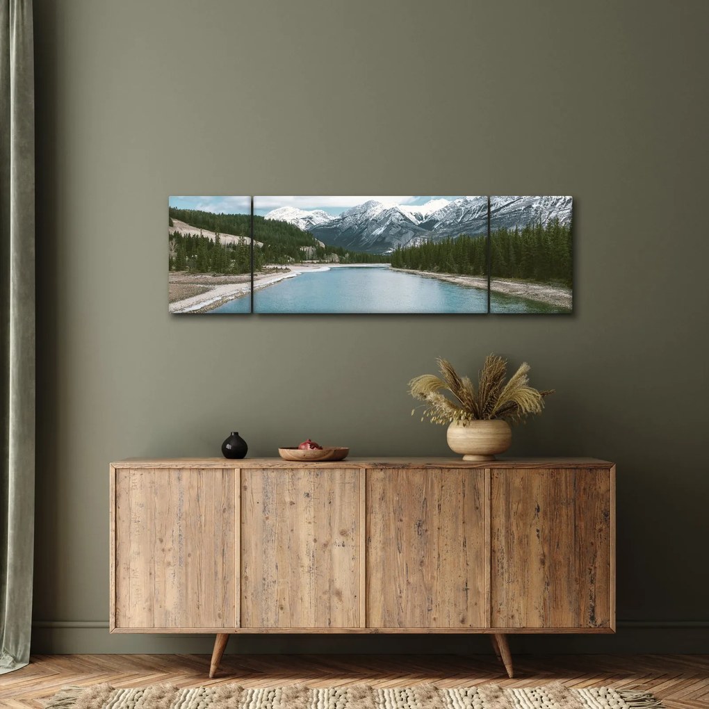 Obraz górskiego krajobrazu (170x50 cm)
