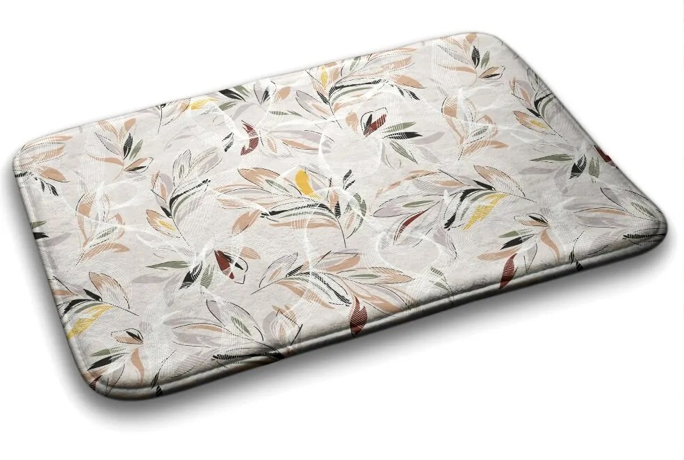 Dywanik łazienkowy antypoślizgowy Dywanik łazienkowy antypoślizgowy Rośliny Abstrakcja