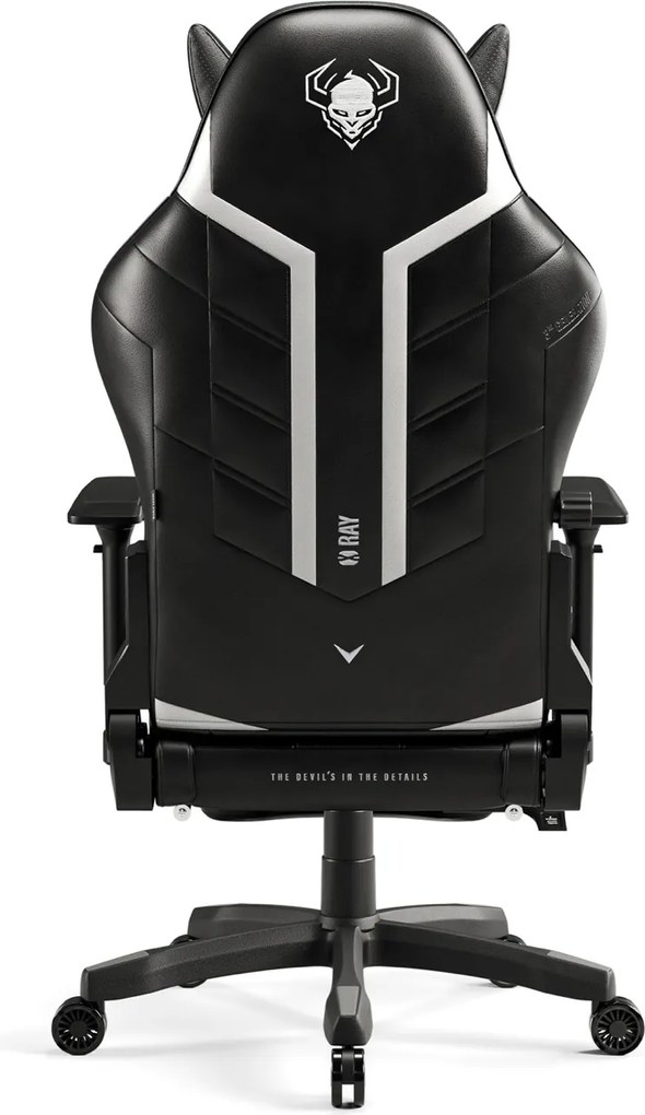 Krzesło dla gracza młodzieżowe Diablo X-Ray 2.0 Small Size, kolor czarno-biały