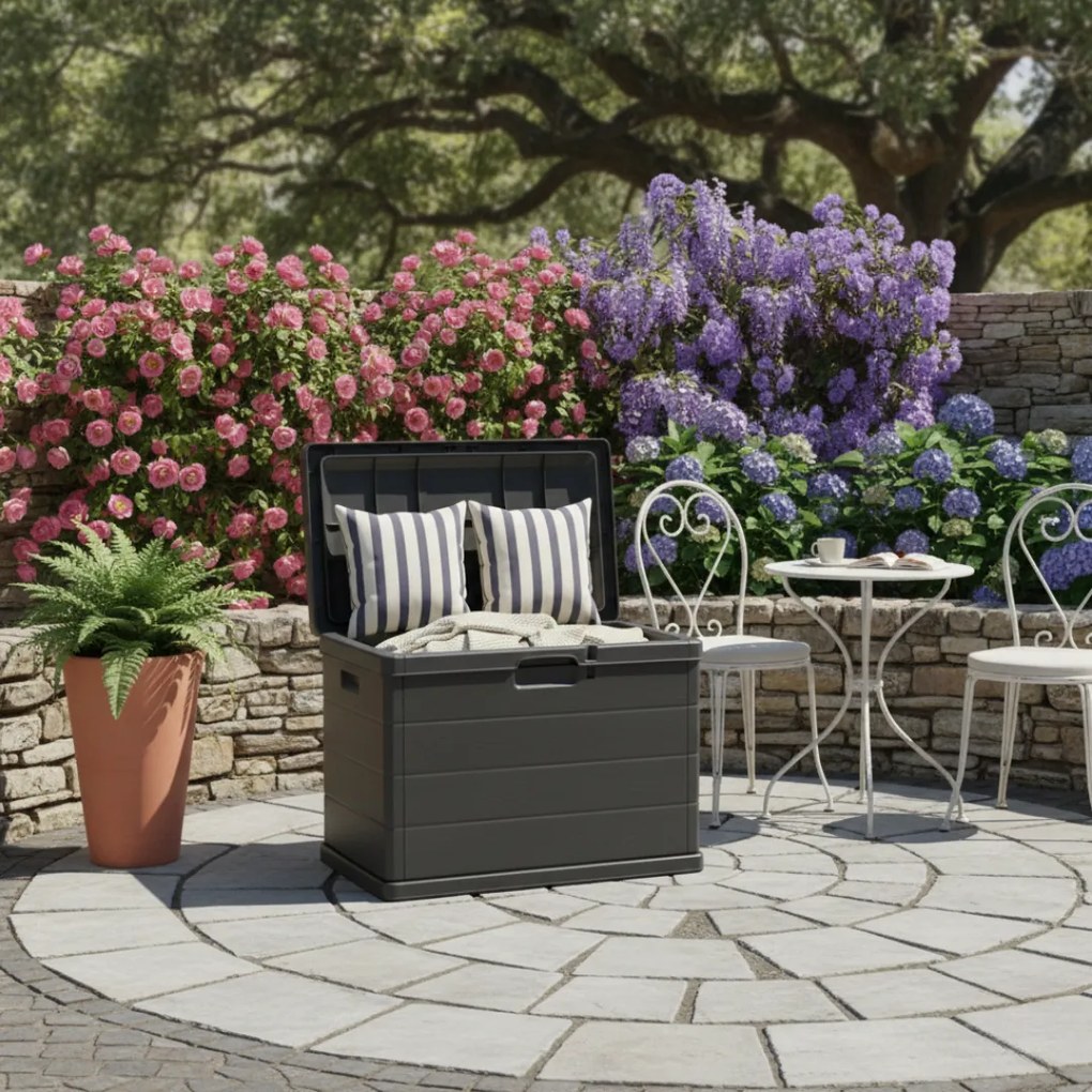 Pojemnik do przechowywania BETA, 170L, 78x55x52cm, antracytowa I.P.A.E-Progarden