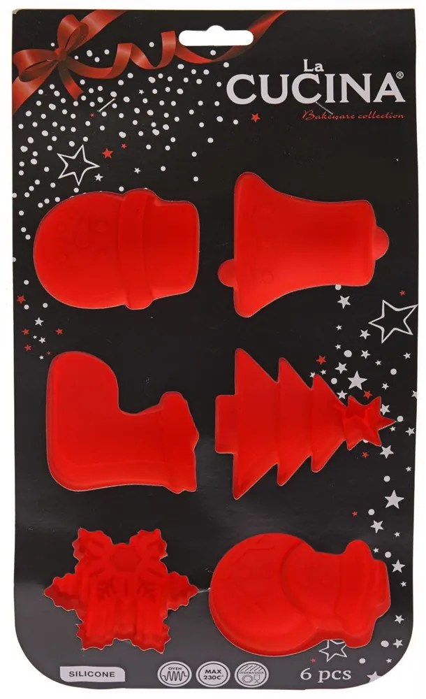 Foremki do ciastek 3D, motyw świąteczny, 31 x 17 cm