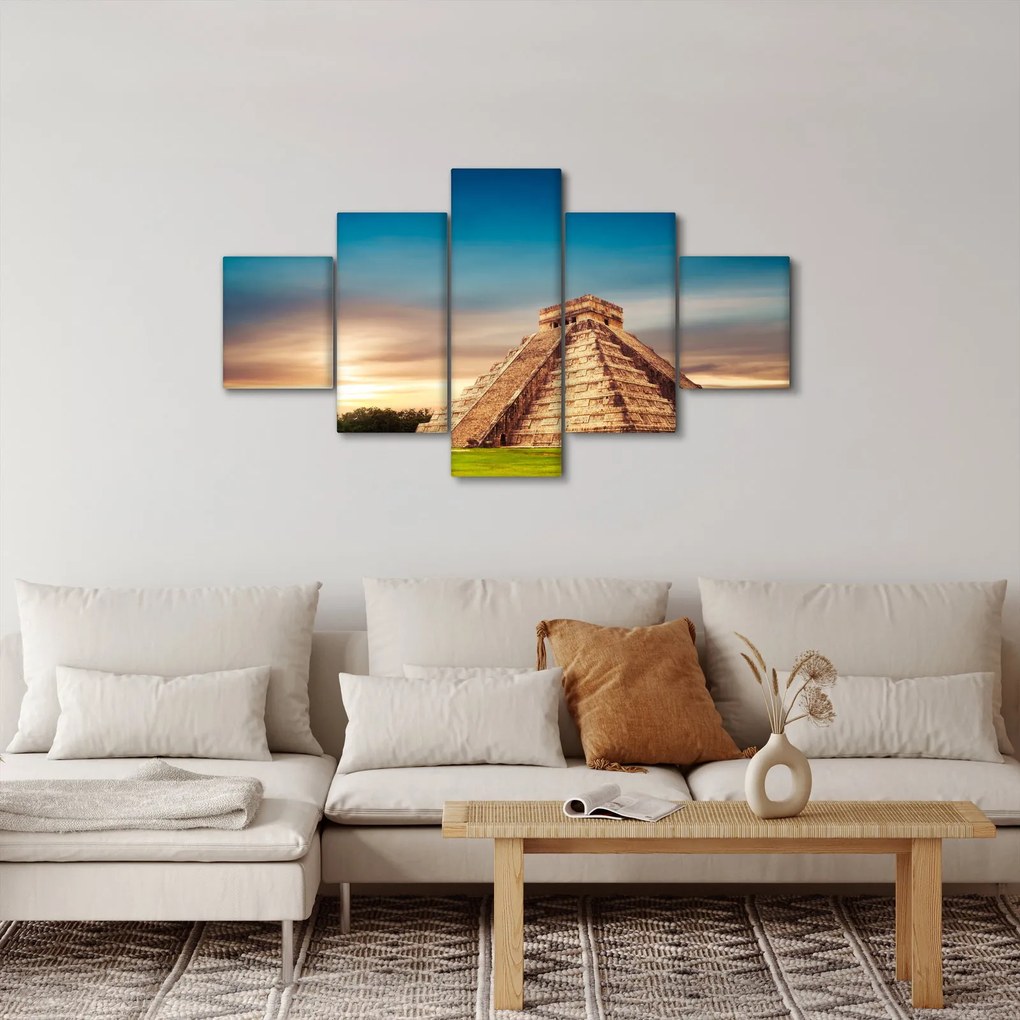 Obraz słynnego pomnika Majów (125x70 cm)