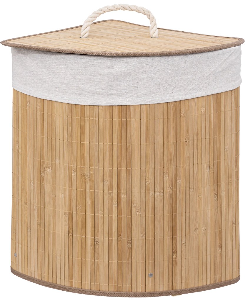 Kosz na pranie BAMBOO narożny, 48 l