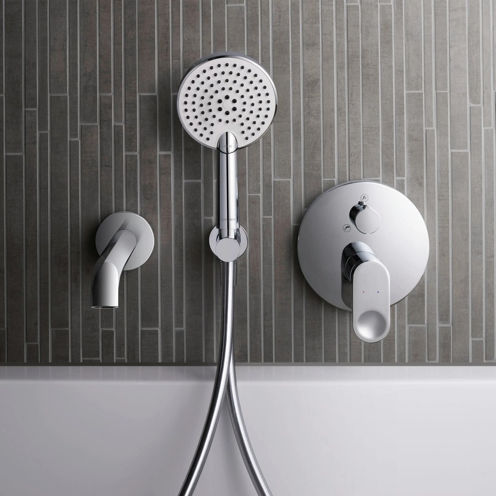 Duravit B.3 bateria wannowaChrom - podtynkowa - 2 tryby wylewki
