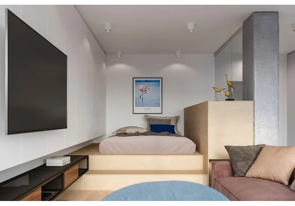 Biała lampa sufitowa Sollux Luigi