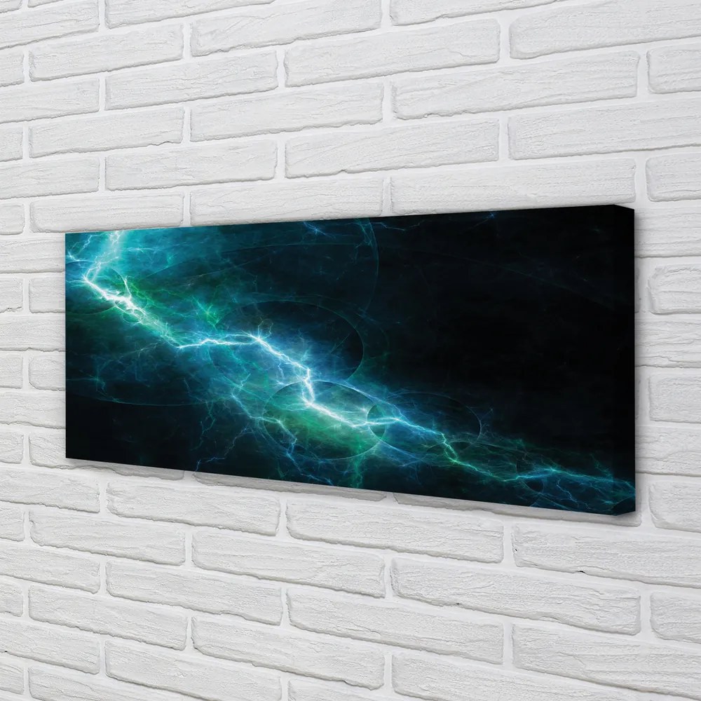 Duży obraz na płótnie Fraktalne Pioruny