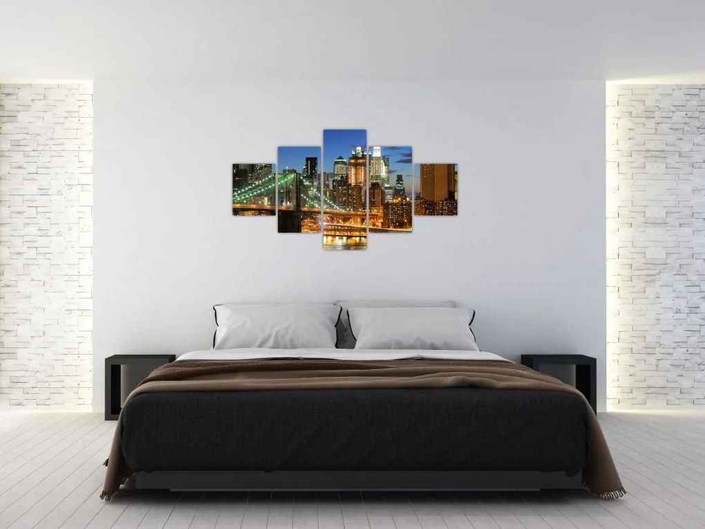 Obraz - Most z Nowym Jorkiem (125x70 cm)