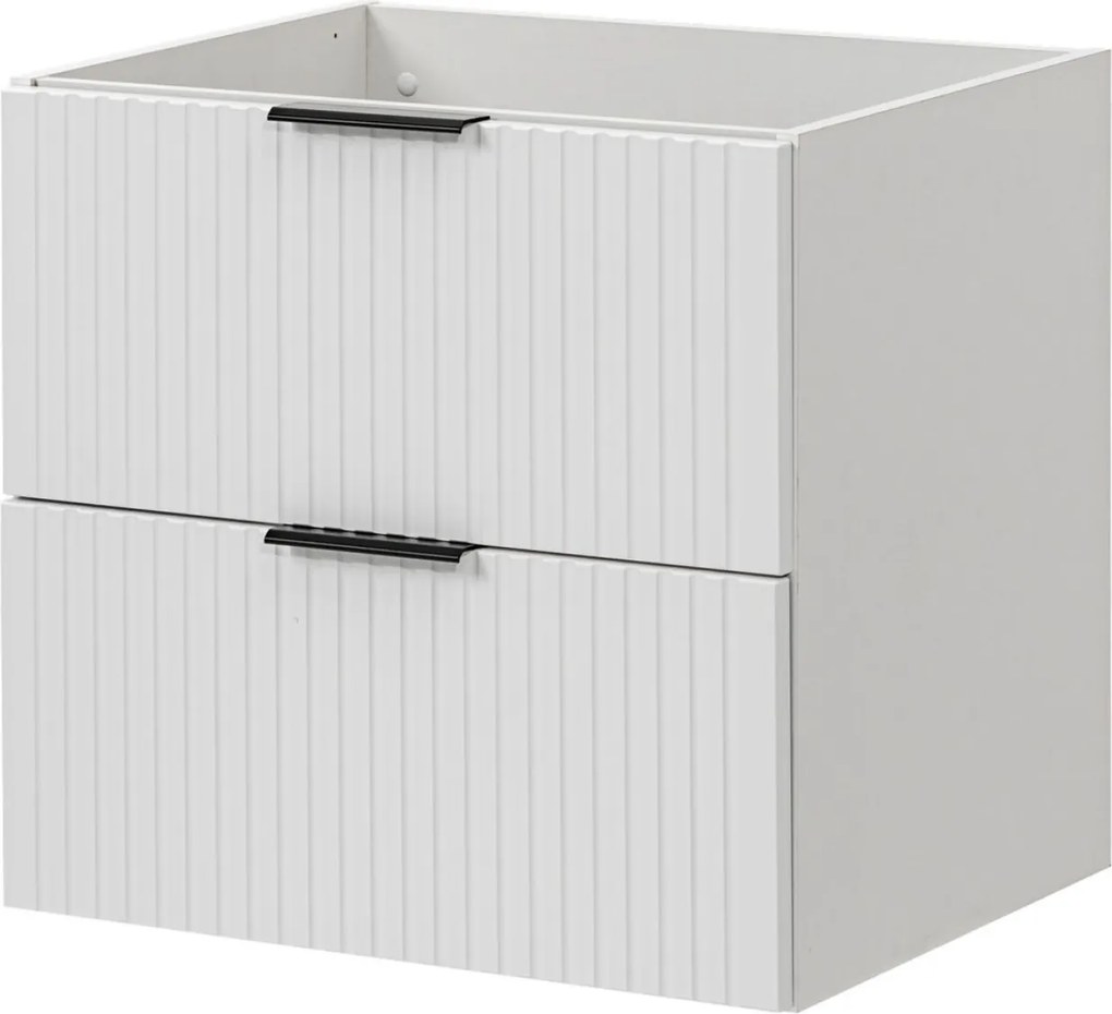 Szafka wisząca  podumywalkowa z szufladami biała 60 x 46 cm ASTROS White