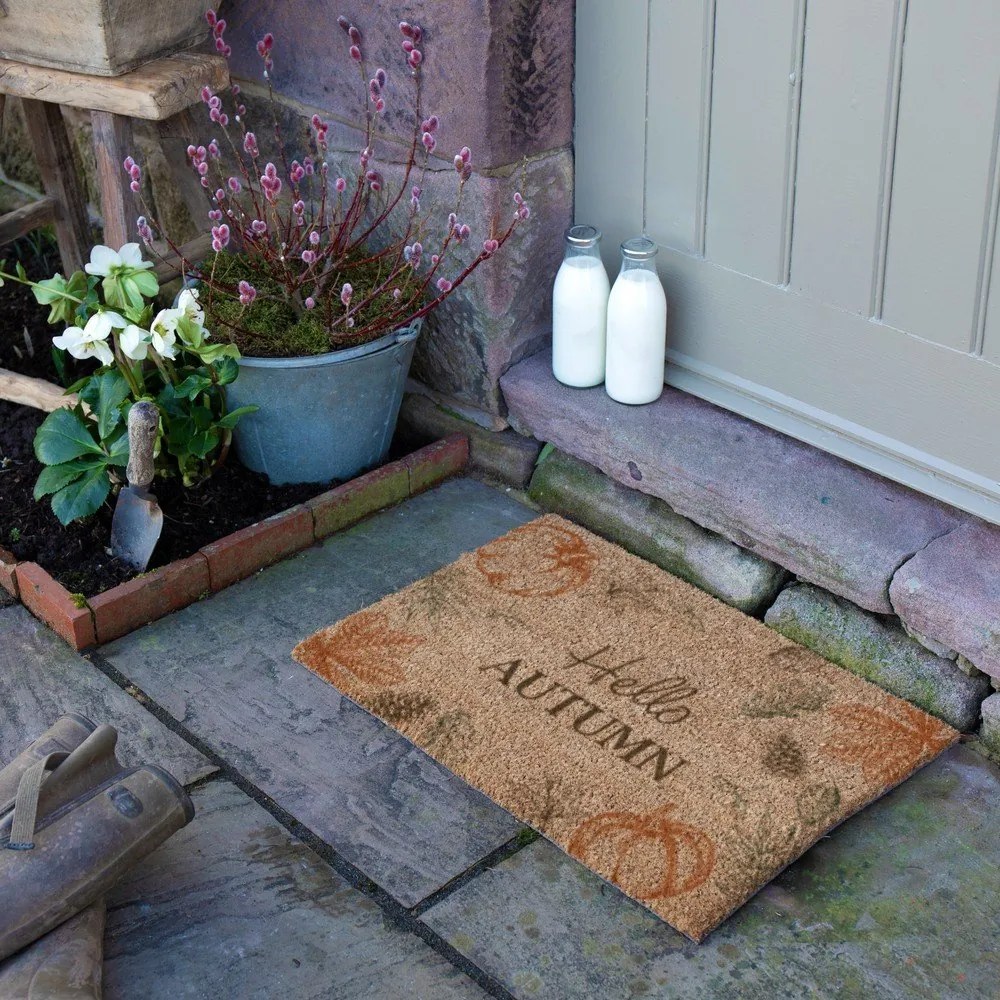 Wycieraczka z włókna kokosowego 40x60 cm Hello Autumn – Artsy Doormats
