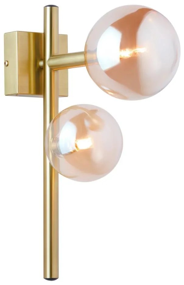 Jupiter 1900 - Kinkiet NEPTUN 2xG9/14W/230V złoty/dymowy beż