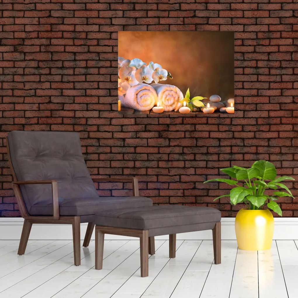 Obraz na szkle - Relaks i spa (70x50 cm)