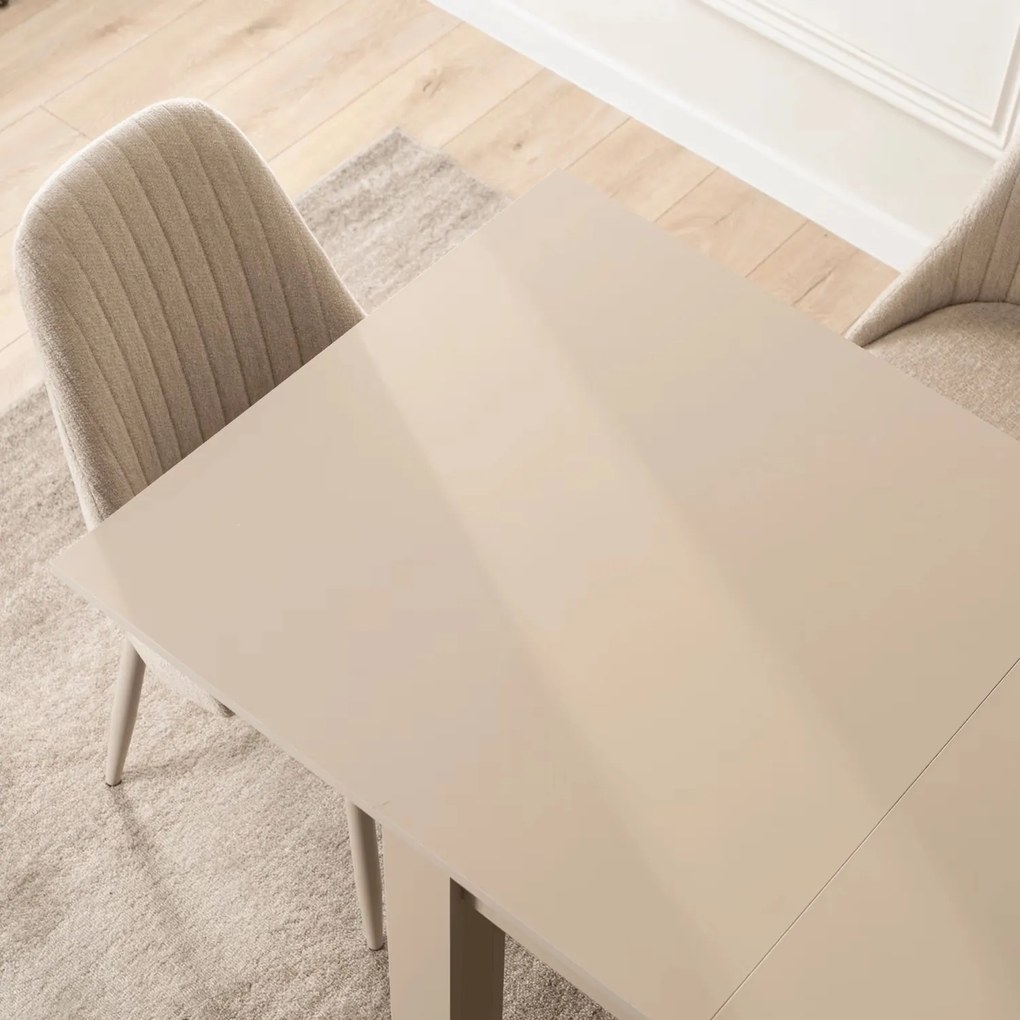 Stół rozkładany do jadalni Max 80-160 cm, kolor orzech Macadamia