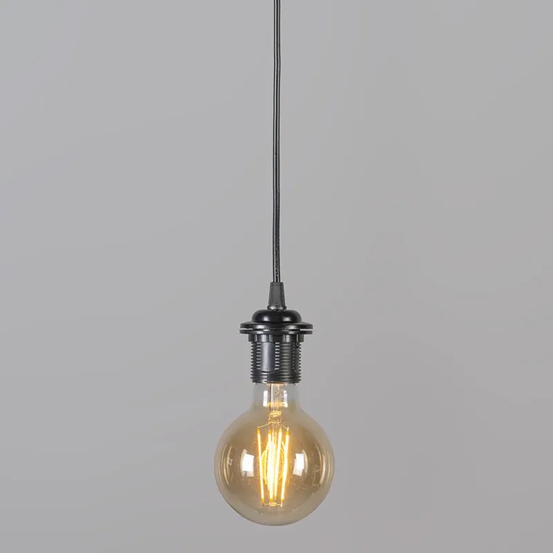 Nowoczesna lampa wisząca z kloszem czarno-białym 47/25 - Duo Nowoczesny Oswietlenie wewnetrzne