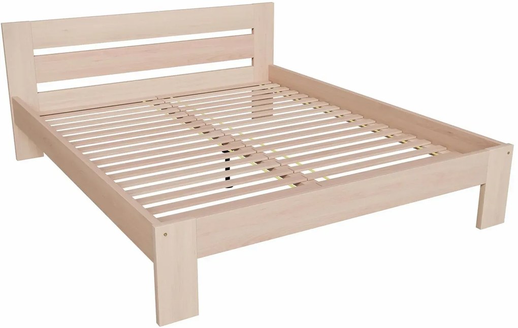 Łóżko podwójne w kolorze naturalnym 160x200 L7-Z18