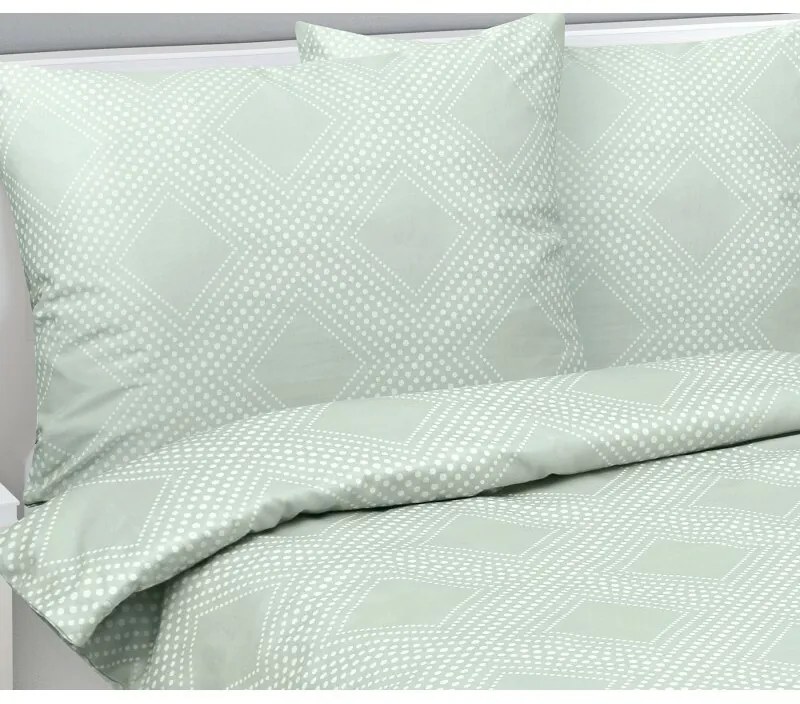 Bellatex Pościel satynowa Linie mięta , 140 x 220cm, 70 x 90 cm, 140 x 220 cm, 70 x 90 cm