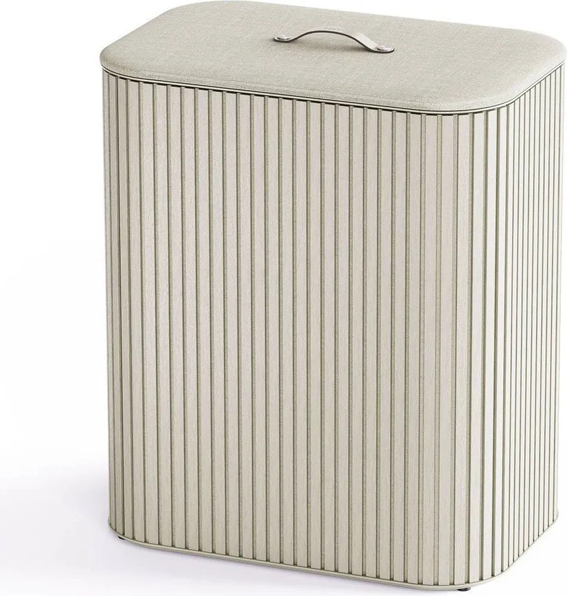 Beżowy bambusowy kosz na pranie 3x30 l Tota Trio Luxe – Joseph Joseph