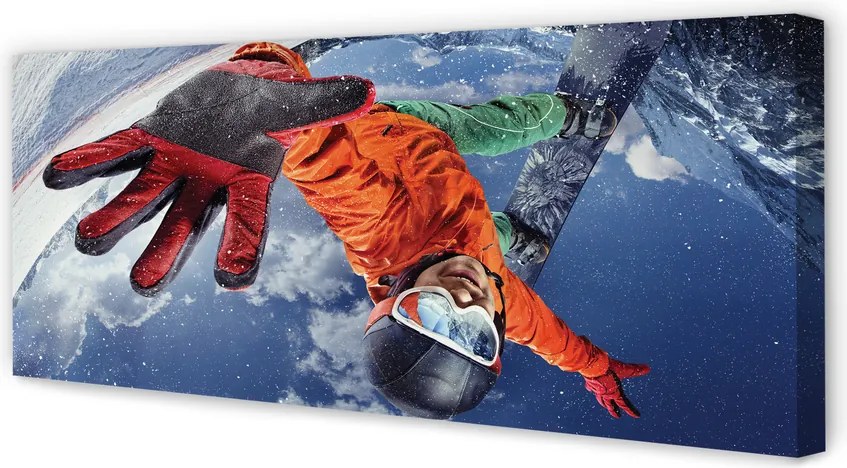 Zdjęcie na płótnie Pasjonat Sportów Zimowych