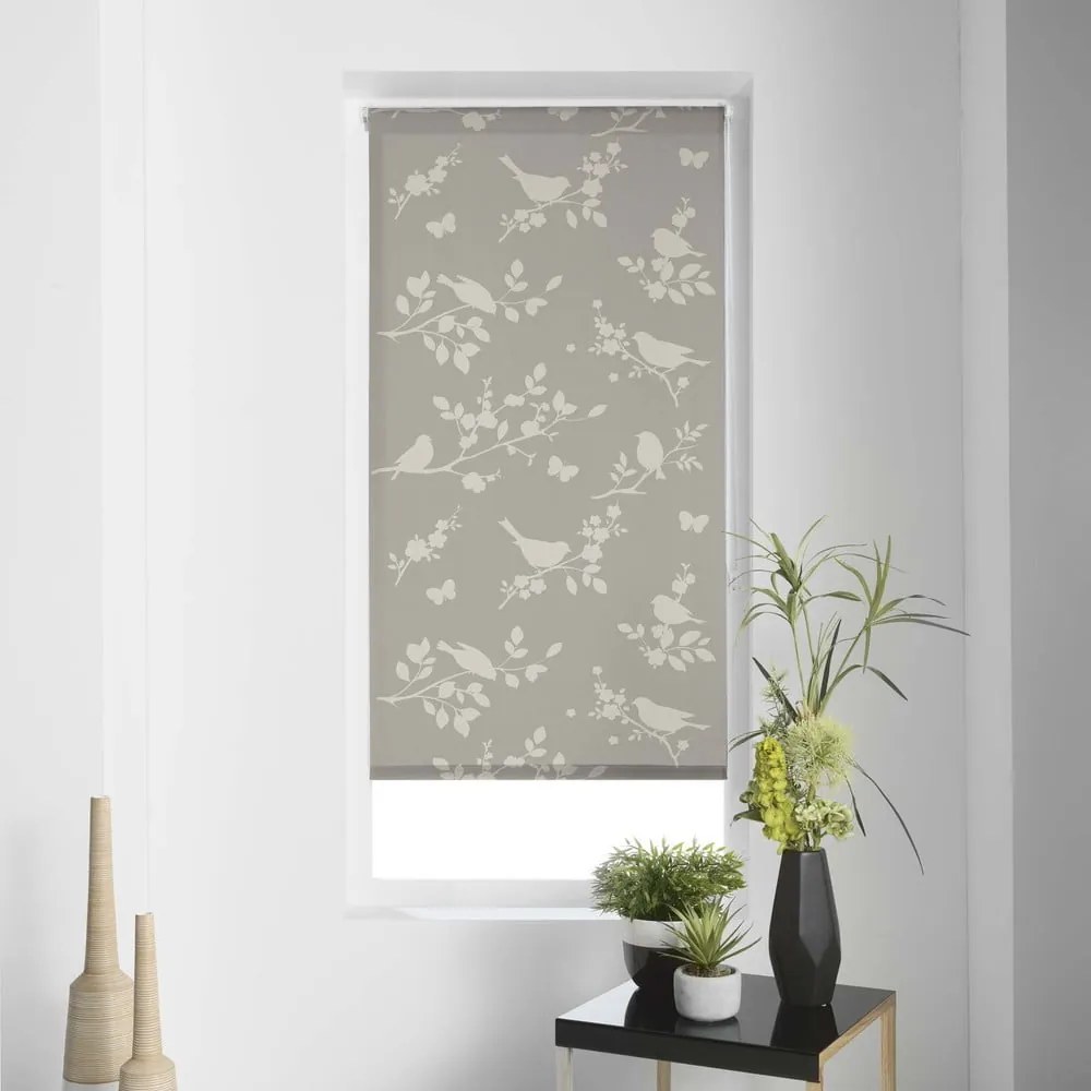 Jasnobrązowa tekstylna roleta 90x180 cm Rossignol – douceur d'intérieur
