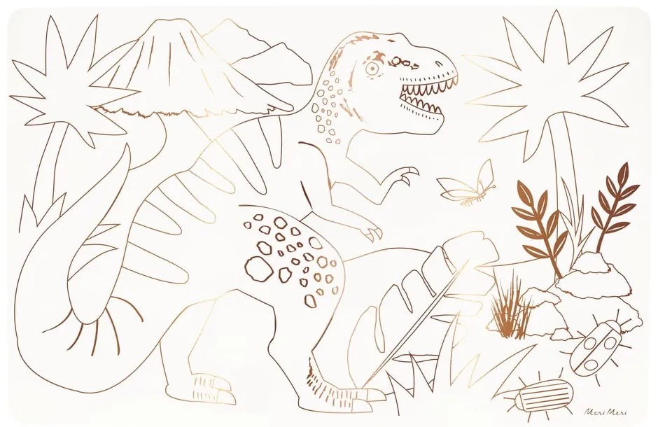 Papierowe maty stołowe zestaw 8 szt. 28x42.5 cm Dinosaurs – Meri Meri
