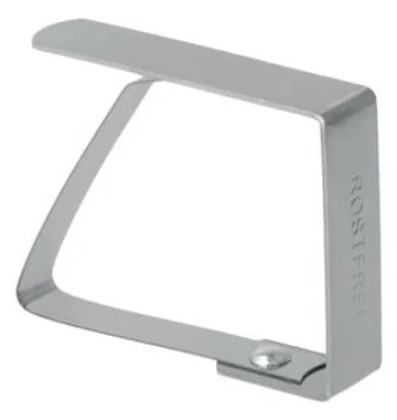 Zestaw 4 klipsów do obrusu ze stali nierdzewnej Metaltex Napkin