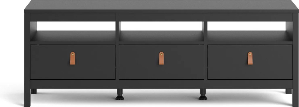 Szafka RTV z szufladami w kolorze czarny mat Madrid