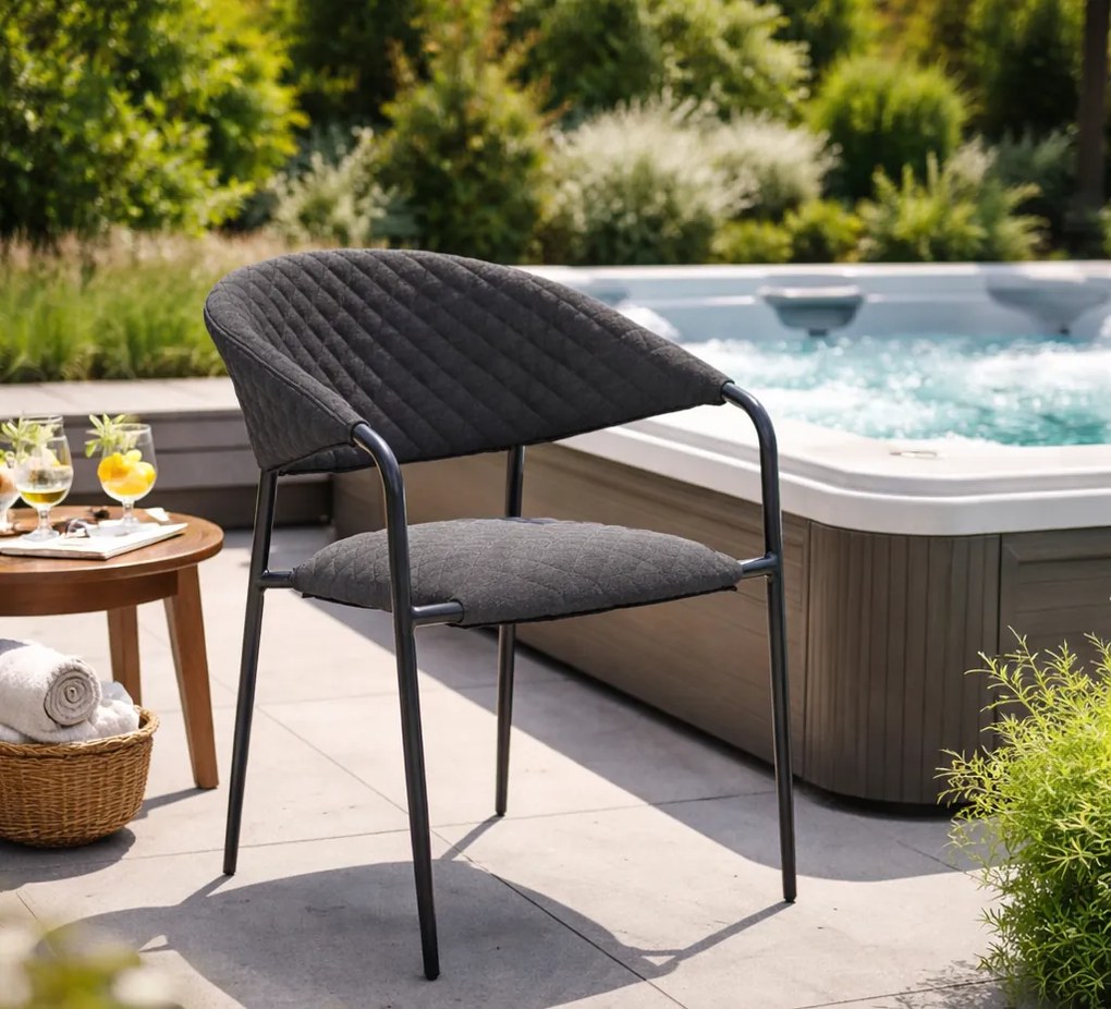 Doppler MELIA LIKA-TEX® krzesło ogrodowe antracyt