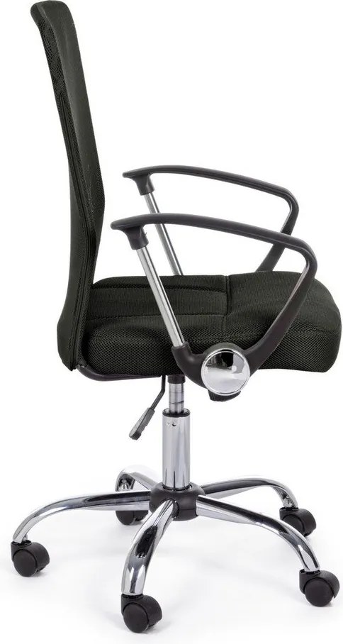 Czarne tapicerowane krzesło biurowe Brisbane – Yes Everyday