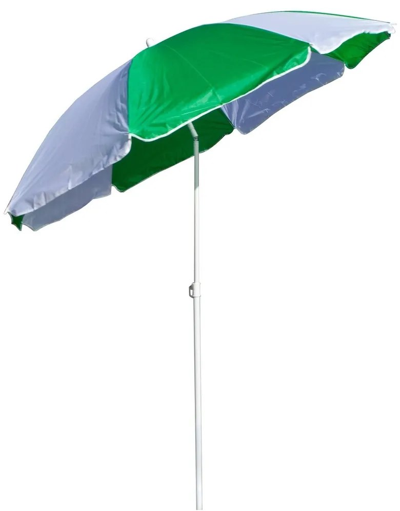 Happy Green Parasol plażowy z przegubemStrip180 cm, mix kolorów