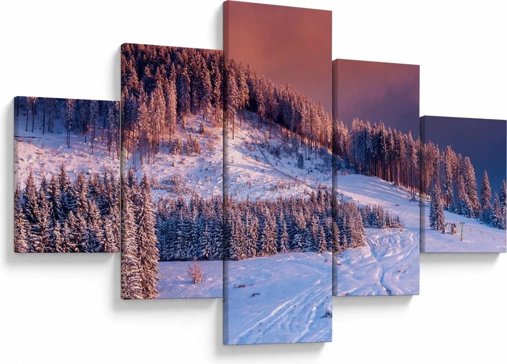 Obraz zimowego krajobrazu (125x70 cm)