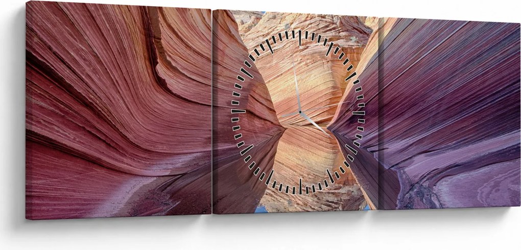 Obraz - Arizona Waves (z zegarem) (90x30 cm)