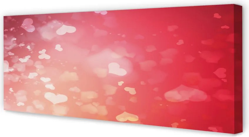 Obraz drukowany na płótnie Miłość na Czerwonym Tle