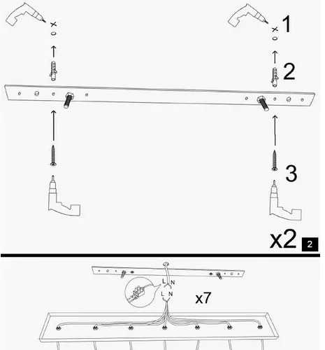 Lampa wisząca Horizont Yildo - 6877,czarna-miedziana