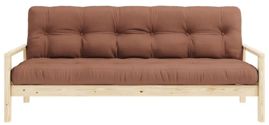 Pomarańczowobrązowa rozkładana sofa 205 cm Knob – Karup Design