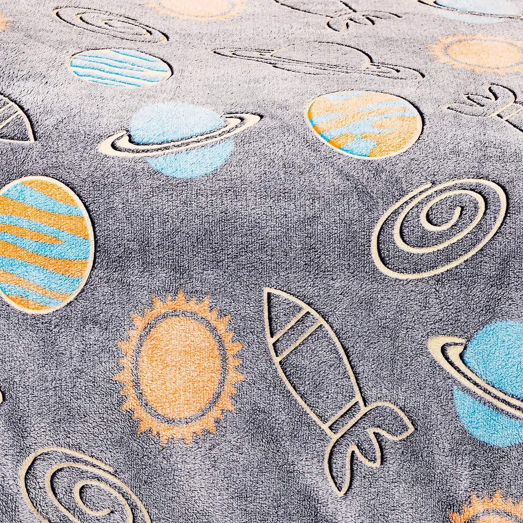 4Home Pościel świecąca mikroflanela Planetarium, 140 x 200 cm, 70 x 90 cm