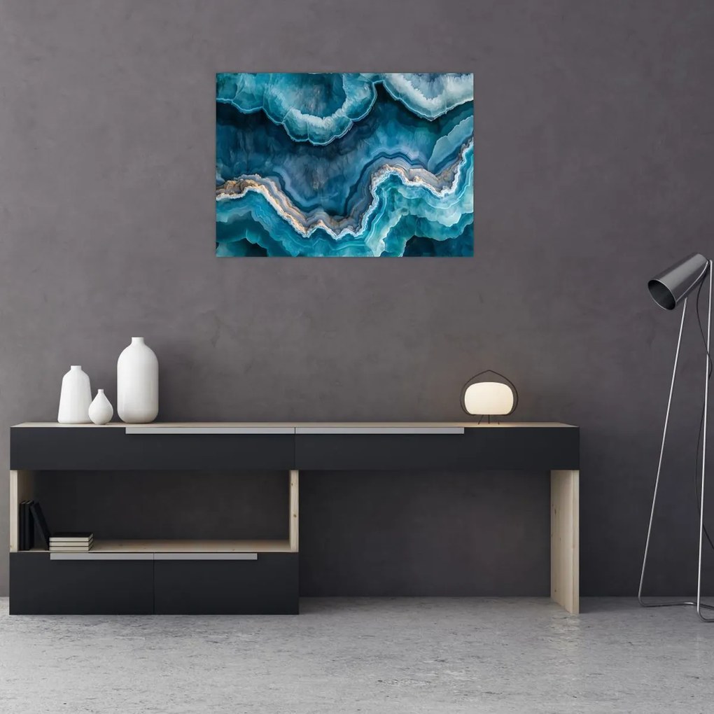 Obraz - Detal akwamarynu (70x50 cm)
