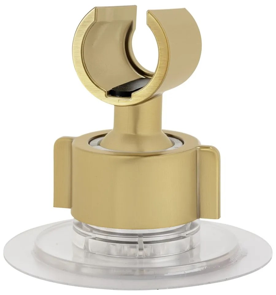 Plastikowy uchwyt na słuchawkę prysznicową w kolorze złota bez wiercenia Libertà – Wenko