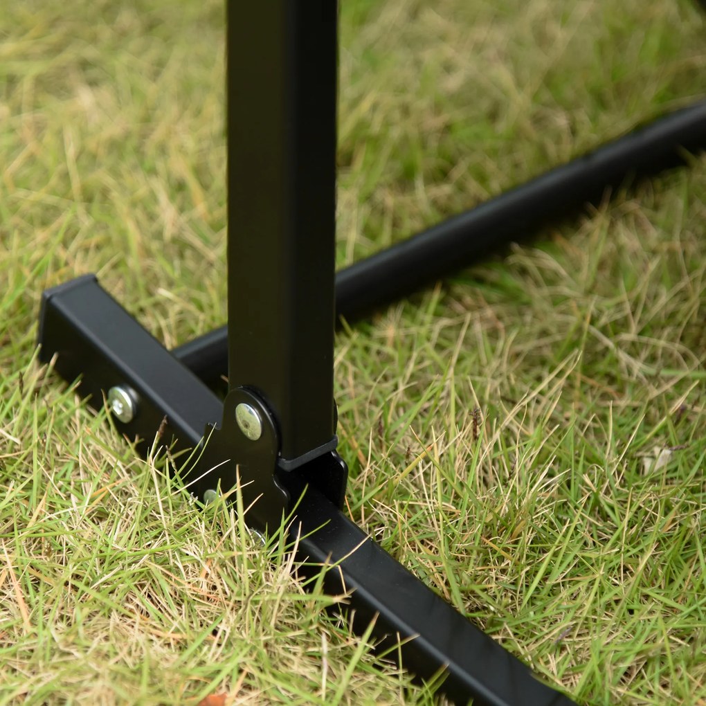 Outsunny Zestaw 2 Lekkich Leżaków Aluminiowych - Wymiary: 165x61x63cm - Trwałe i Wygodne