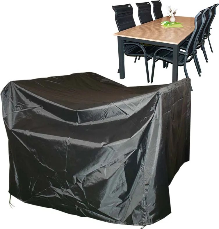 Doppler Pokrowiec ochronny na stół 220x100 cm + 6 krzeseł Miami