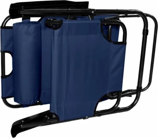 Składany leżak niebieski