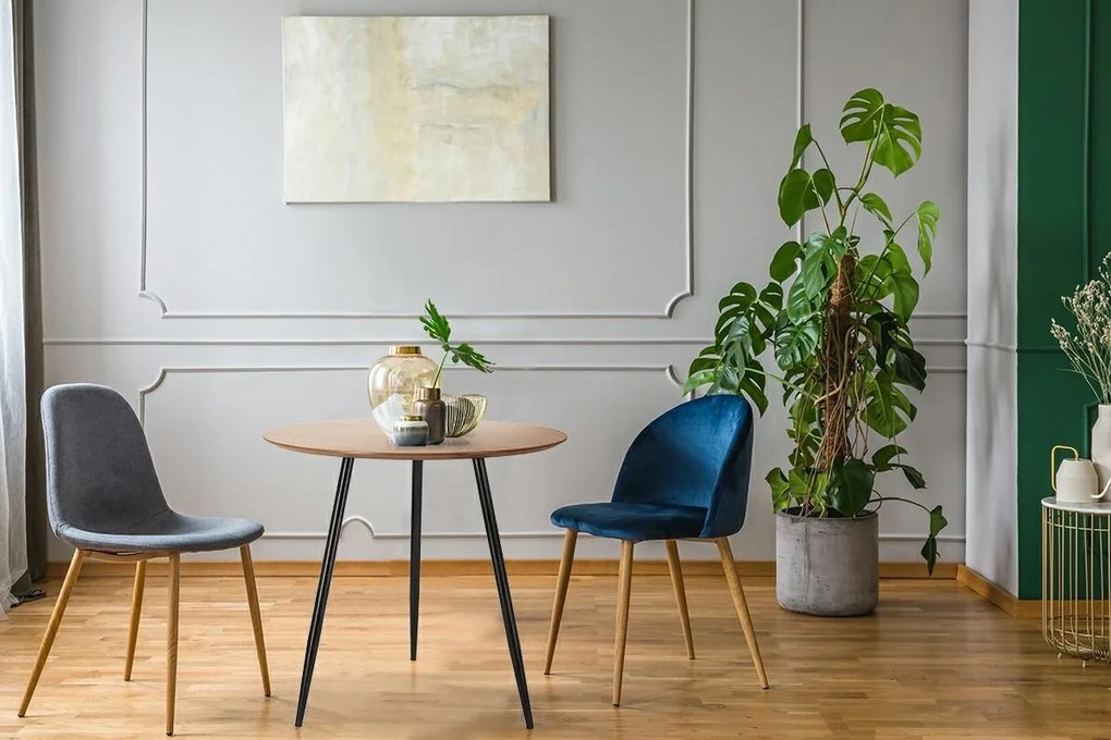 Okrągły stół na trzech nogach Sottile w stylu loft