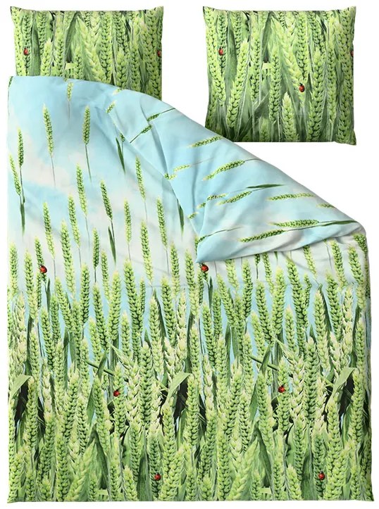 PrzytulneMieszkanie.pl PrzytulneMieszkanie.pl Pościel z mikrowłókna POSANA zielona Rozmiar pościeli: 2 szt 70 x 80 cm | 160 x 200 cm