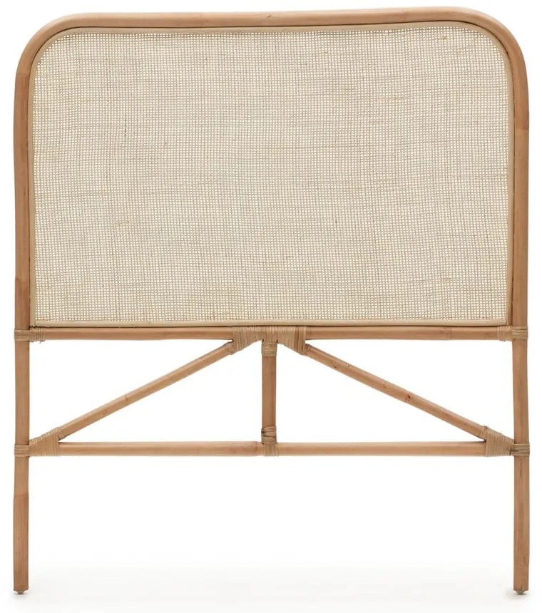 Rattanowy zagłówek w naturalnym kolorze 98x110 cm Quiterie – Kave Home