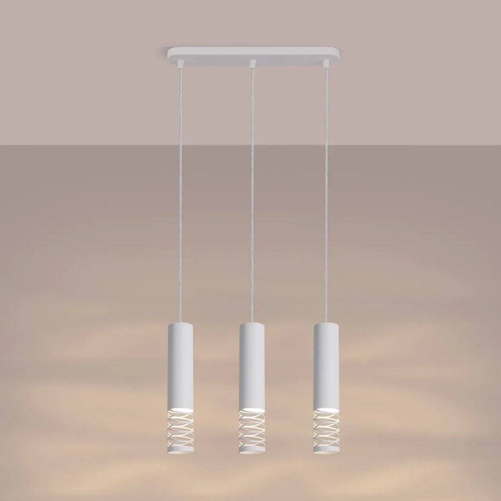 Lampa wisząca LAMI 3L biała SOLLUX LIGHTING