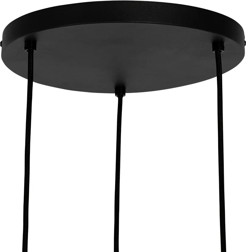 Orientalna lampa wisząca bambusowa 3-światłowa - Yvonne