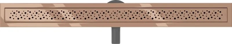 Mexen Flat 360° M12 odpływ liniowy obrotowy 80 cm, różowe złoto - 1621080-40