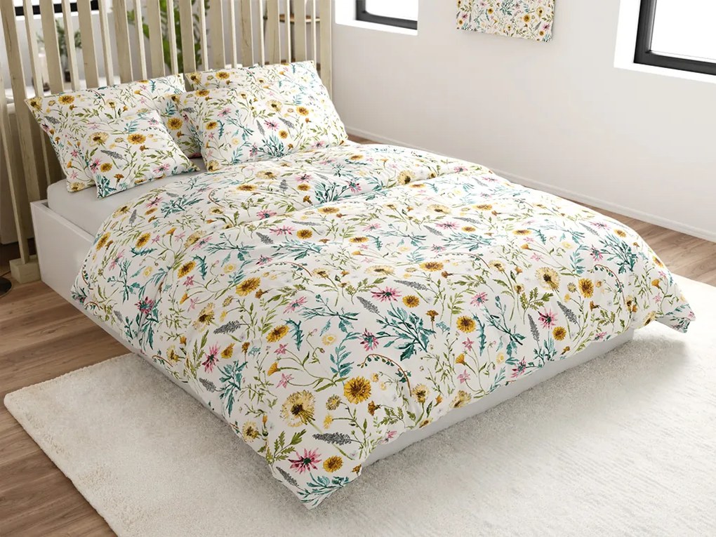 PrzytulneMieszkanie.pl PrzytulneMieszkanie.pl Bawełniana pościel MEADOW CHARM kolorowa Rozmiar pościeli: 70 x 90 cm | 140 x 220 cm