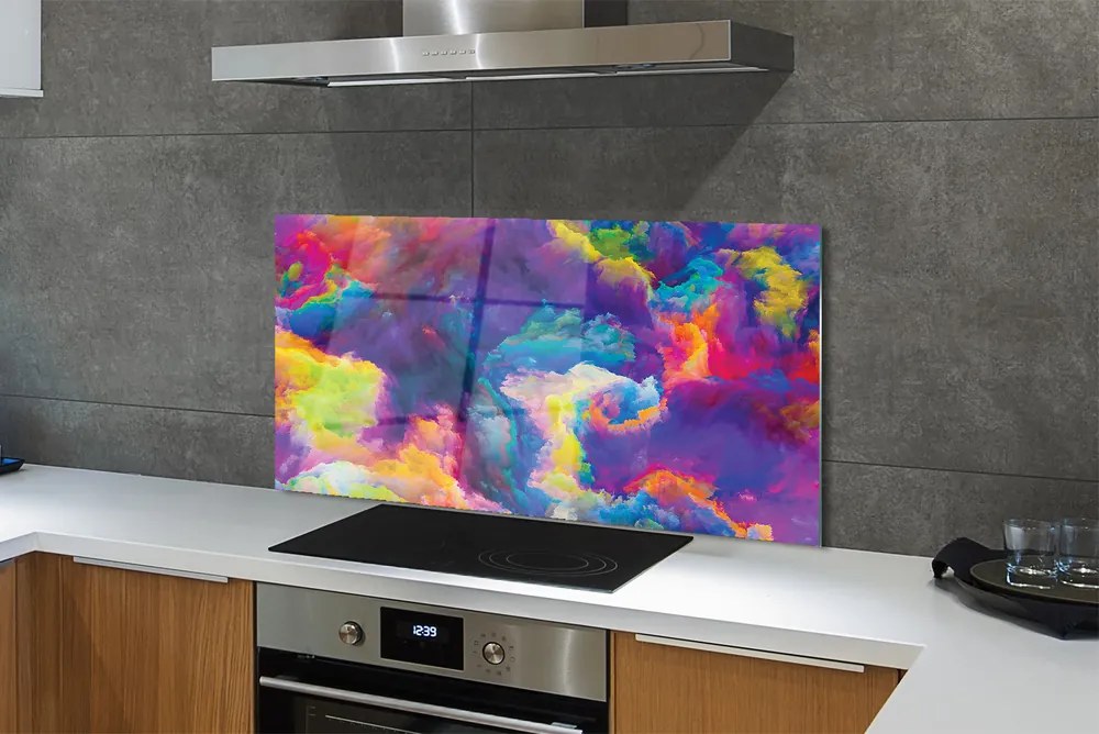 Panel Szklany Chaotyczna Harmonia Kształtów